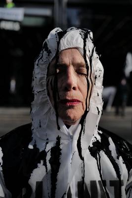 XR Protest at McKinsey in London-stock-foto