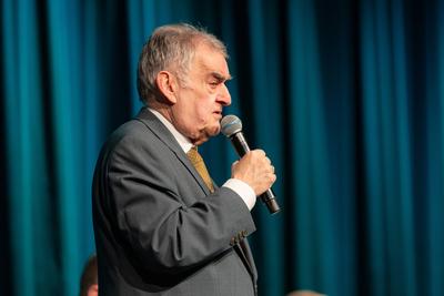 CDU Wahlkampfveranstaltung mit Hendrik Streeck in Bonn 17.02.2025-stock-foto