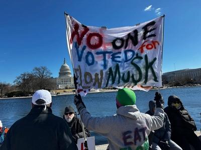 Protest against the current administration in Washington, D.C. USA-stock-photo