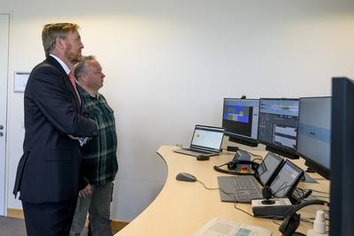 King pays working visit to A16 route Rotterdam, Rotterdam, The Netherlands-stock-foto