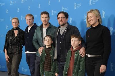Andrea Cornwell, Adam Ackland, Benedict Cumberbatch, Richard Boxall , Dylan Southern, Leah Clarke, Henry Boxall-stock-photo