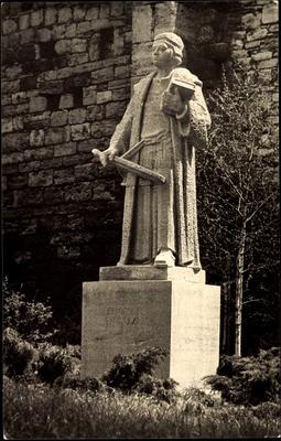 M?hlhausen Th?ringen Thomas M?ntzer Denkmal AUFNAHMEDATUM GESCH?TZT-stock-foto