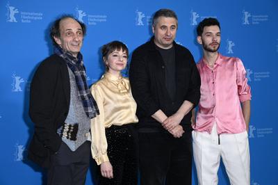 Gabriel Spahiu, Eszter Tompa, Radu Jude, Adonis Tanta-stock-foto