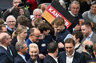 GER, Friedrich Merz (Kanzlerkandidat CDU) in der CDU Hochburg Vechta-stock-foto