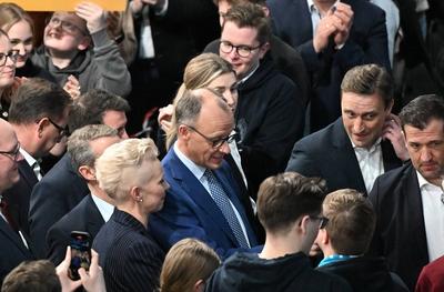 GER, Friedrich Merz (Kanzlerkandidat CDU) in der CDU Hochburg Vechta-stock-foto