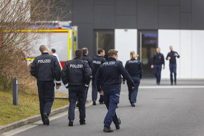Polizeischule Rothenburg Hochschulinformationstag an der Hochschule der S?chsischen Polizei Den Informationstag an der H-stock-foto