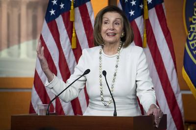 News Themen der Woche KW48 News Bilder des Tages Speaker of the United States House of Representatives Nancy Pelosi (Dem-stock-photo