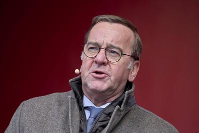 Wahlkampf SPD - Pistorius in Koblenz-stock-foto