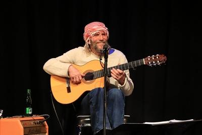AUT, Unterwegs in Ober?sterreich, Hans S?llner, Hans Soellner, Deutscher Liedermacher, Musiker aus Bayern Deutschland, Konzert im Veranstaltungsort Central in Linz-stock-foto