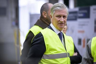 King Philippe visits John Cockerill headquarter-stock-foto