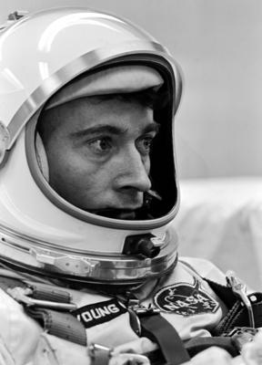 Closeup of Astronaut John W. Young, Pilot for the Gemini-III Spaceflight. CAPE KENNEDY, FL Copyright: xpiemagsx piemagss-stock-foto