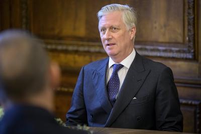 King Philippe visits John Cockerill headquarter-stock-foto