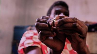 During the National Tuberculosis Day in Kenya Catherine Abonyo and her daughter Diana who have been-stock-foto