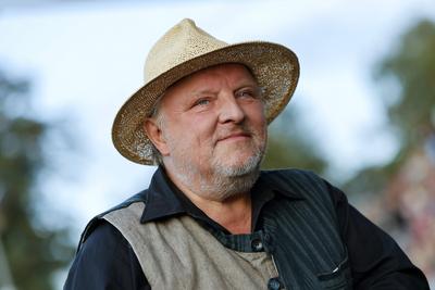 Schauspieler Axel Prahl (Kriminalhauptkommissar Frank Thiel) bei der Open Air-Premiere f?r den M?nster-Tatort Tatort Ei-stock-foto