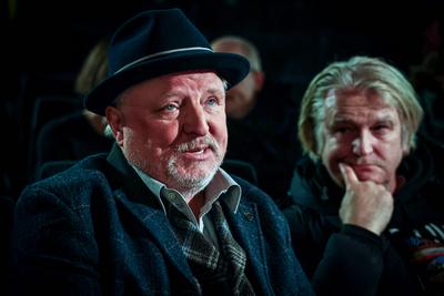 TATORT M?nster, Kino Premiere, Pressegespr?ch Axel Prahl, als Hauptkommissar Frank Thiel. In Anwesenheit des Film-Teams-stock-foto
