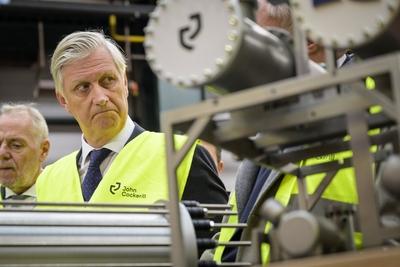 King Philippe visits John Cockerill headquarter-stock-foto