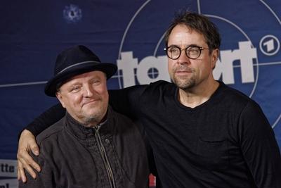 Tatort M?nster Gott ist auch nur ein Mensch Ein Film im Zusammenhang mit der Internationalen Gro?a-stock-foto