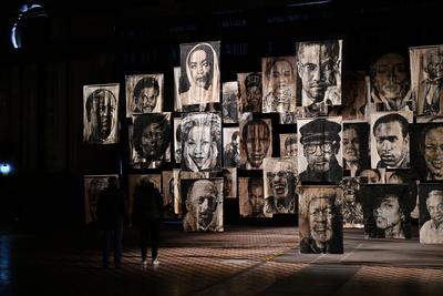 Afrika Ausstellung-stock-foto