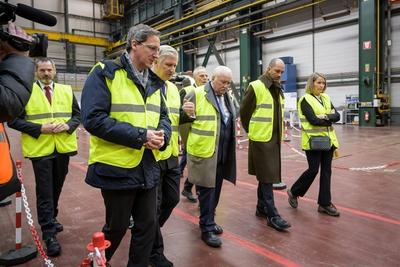 King Philippe visits John Cockerill headquarter-stock-foto