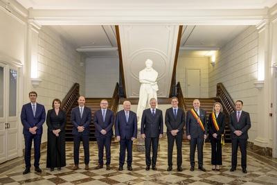King Philippe visits John Cockerill headquarter-stock-foto