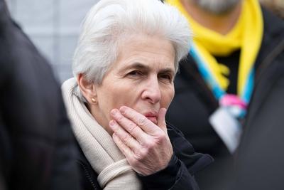 Abschlusskundgebung der FDP-stock-photo