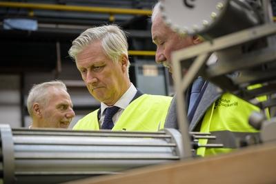 King Philippe visits John Cockerill headquarter-stock-foto