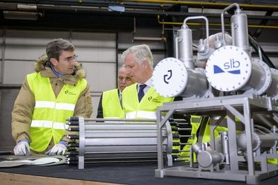 King Philippe visits John Cockerill headquarter-stock-foto