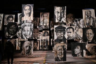 Afrika Ausstellung-stock-foto