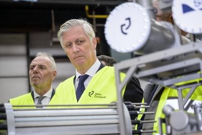 King Philippe visits John Cockerill headquarter-stock-foto