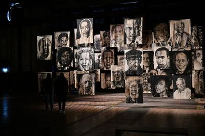 Afrika Ausstellung-stock-foto