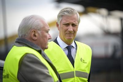 King Philippe visits John Cockerill headquarter-stock-foto