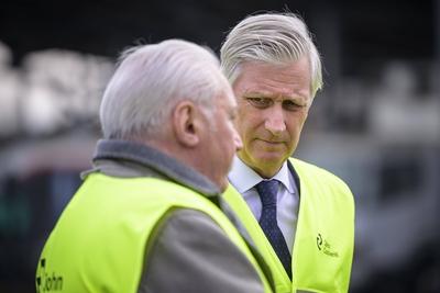 King Philippe visits John Cockerill headquarter-stock-foto
