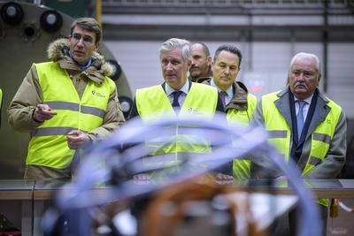 King Philippe visits John Cockerill headquarter-stock-foto