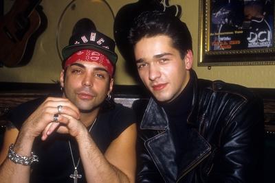 Richard Grieco li und Andreas Elsholz im Hard Rock Cafe Berlin-stock-foto
