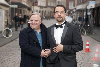 Das Team des Tatort M?nster von links Axel PRAHL Deutschland Schauspieler spielt die Rolle des-stock-foto