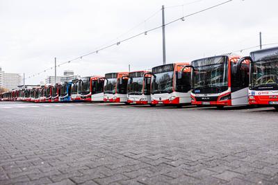Ganzt?tgiger ver.di Warnstreik bei Bus und Bahn in Bonn 21.02.2025-stock-foto