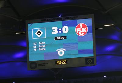 Fussball 2.Bundesliga, Hamburger SV - 1.FC Kaiserslautern-stock-foto