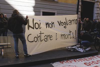 News - Naples, citizens and workers take to the streets after Ciciliano's remarks-stock-photo