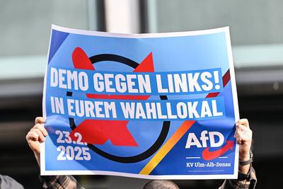 GER, Bundestagswahl, Demo gegen Rechts in Ulm und Neu-Ulm-stock-photo