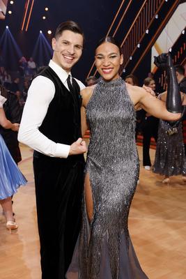 Alexandru Ionel und Marie Mouroum-stock-foto