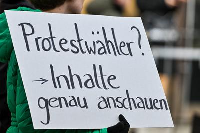 GER, Bundestagswahl, Demo gegen Rechts in Ulm und Neu-Ulm-stock-photo