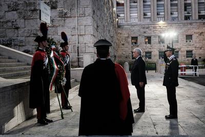 Rome, commemoration of ambassador Luca Attanasio.-stock-photo