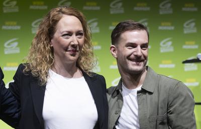 20250222 90. Landesversammlung der Gruenen Wien mit dem Motto "Wien Morgen"-stock-photo