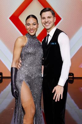 Alexandru Ionel und Marie Mouroum-stock-foto