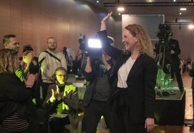 20250222 90. Landesversammlung der Gruenen Wien mit dem Motto "Wien Morgen"-stock-photo