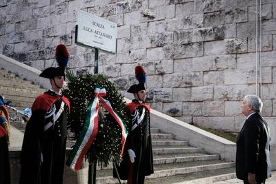 Rome, commemoration of ambassador Luca Attanasio.-stock-photo