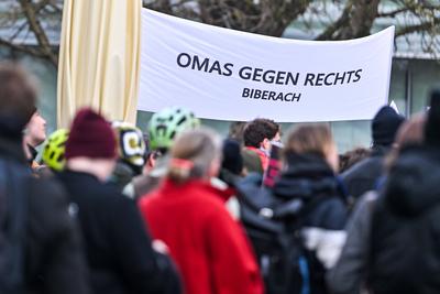 GER, Bundestagswahl, Demo gegen Rechts in Ulm und Neu-Ulm-stock-photo