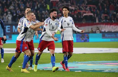 Fussball 2.Bundesliga, Hamburger SV - 1.FC Kaiserslautern-stock-foto