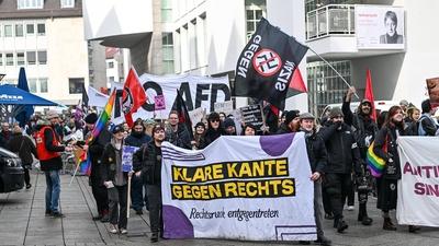 GER, Bundestagswahl, Demo gegen Rechts in Ulm und Neu-Ulm-stock-photo