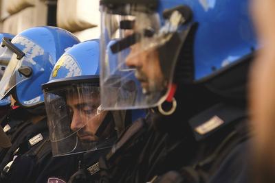 News - Naples, citizens and workers take to the streets after Ciciliano's remarks-stock-photo